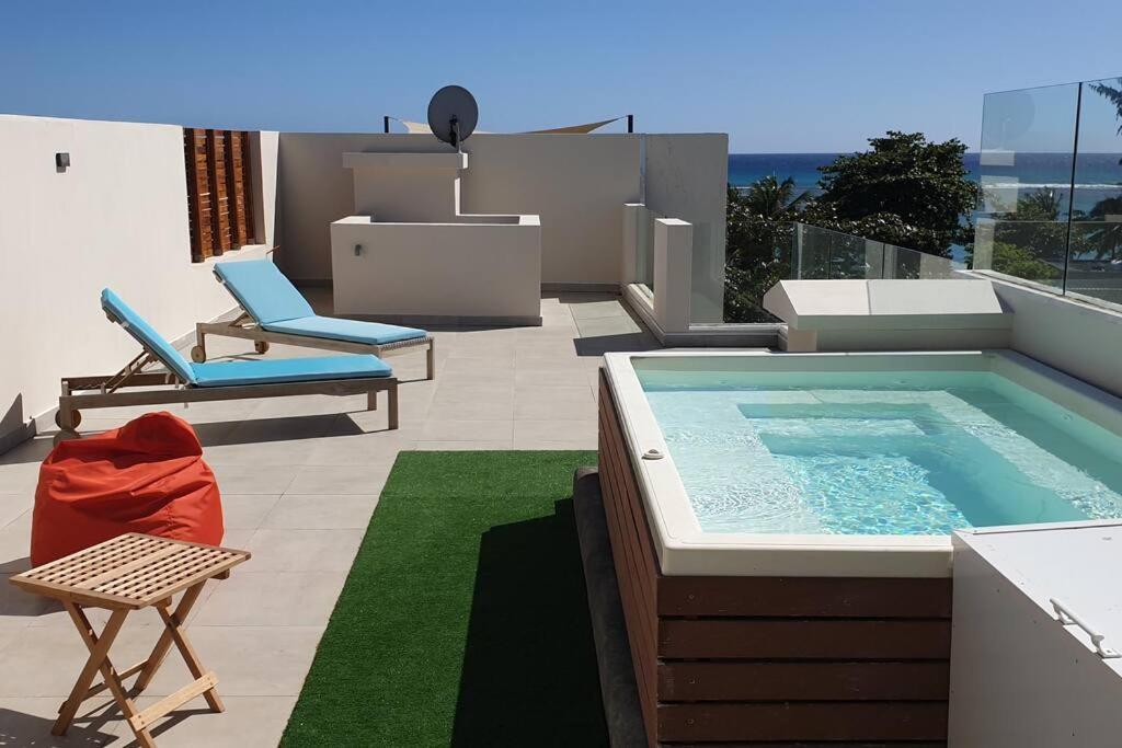 Penthouse Vue Sur Mer 200M2 Pereybere Beach Buitenkant foto